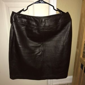 Croft and Barrow Lambskin Leather skirt
